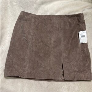 Blank NYC Brown Pencil Mini Skirt with Slit